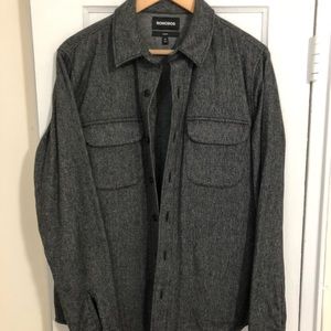 Bonobos Gray Shirt Jacket
